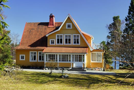 Scandinavian housing, Stockholm in Sweden.