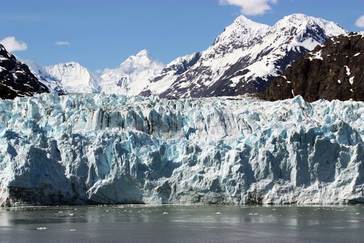Close up of Glacier in Glacier Bay, Alaska.