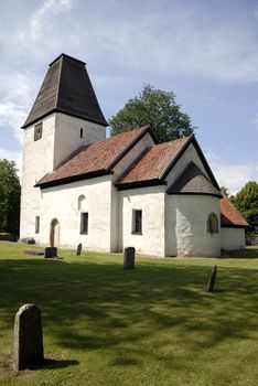 Kumlaby church in Visingso in Sweden.