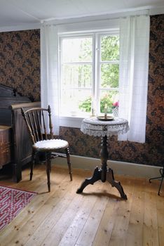 Old Swedish living room.