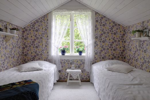 Bedroom in a Swedish country house