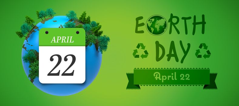 april 22nd against green vignette