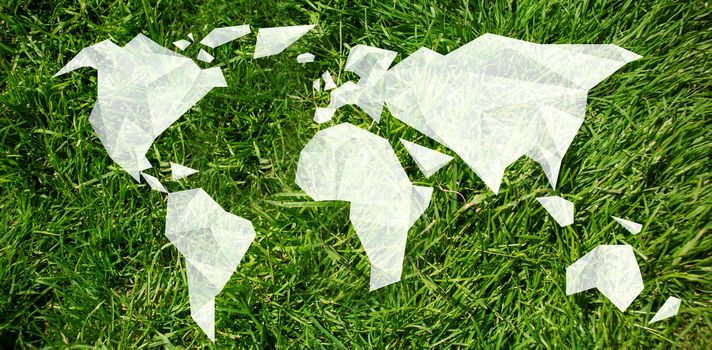 Earth Day Graphic against grass background