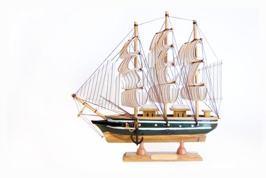 Model of ship on isolated background.