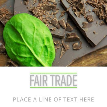 fair trade against chocolate and basil