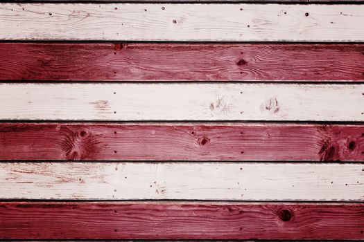 Usa national flag against digitally generated grey wooden planks
