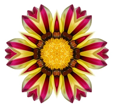 Flower mandala isolated on white background