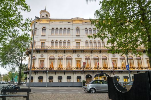 Rotterdam, Netherlands - May 9, 2015: Wereldmuseum in Rotterdam, Netherlands. The museum was founded in 1883 and shows more than 1800 ethnographic objects from various cultures in Asia, Oceania, Africa, the Americas and the Islamic heritage.