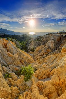 Grand Canyon in hong kong at sunset