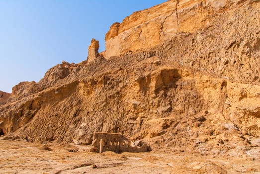 Negev desert landscape near the Dead Sea. Israel