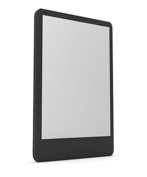 Modern computer tablet. Isolated on white background