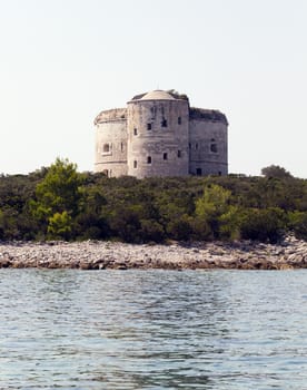   ruins of the fortress located in the territory of Montenegro