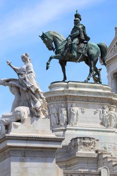 The Piazza Venezia, Vittorio Emanuele, Monument for Victor Emenuel II, in Rome, Italy