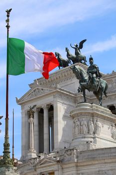 The Piazza Venezia, Vittorio Emanuele, Monument for Victor Emenuel II, in Rome, Italy