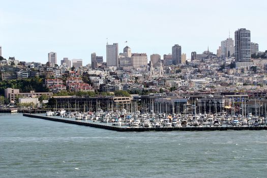 Scenic view of San Francisco Harbor