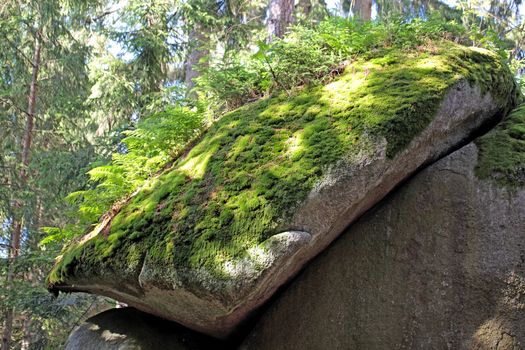 Large granitic rocks in the Fichtel Mountains in Southern Germany.