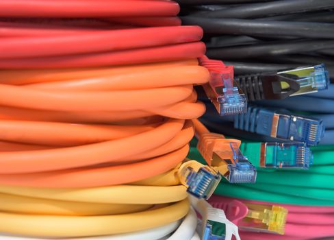 Colorful network cables