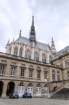 Sainte-Chapelle (The Holy Chapel) on the Cite island in Paris, France.