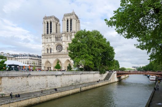 Notre Dame Cathedral in Paris, France