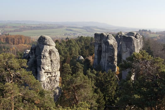 Bohemian Paradise is the Natural Protected Area. It was declared in 1955 was the first nature reserve in the Czech Republic. This part of land is popular thanks to a beautiful and varied countryside. There are a lot of places which should be seen - many natural beauties, castles, chateaus, ruins, museums, and other sights.