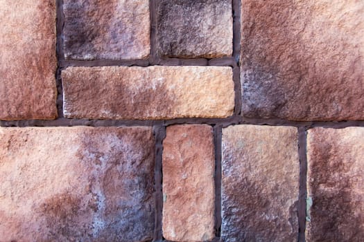Photo of background dark pink brick texture