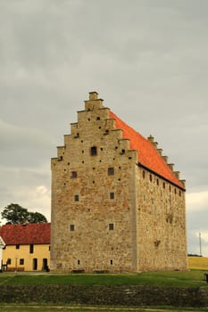 The medieval glimmingehus castle in the skane region of Sweden.