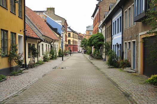 Street in Lund, Sweden.