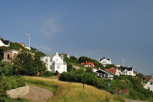 Image of the Swedish village of Molle by the foot of Kullaberg.