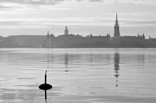 Stockholm district Sodermalm at early summer morning