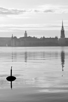 Stockholm district Sodermalm at early summer morning