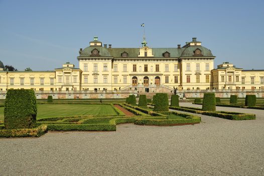 Drottningholm palace, summer residence of the swedish royal family. UNESCO world heritage.