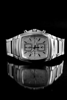 Closeup of the luxurious men's watch