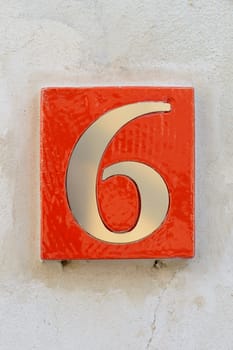 number written on ceramics