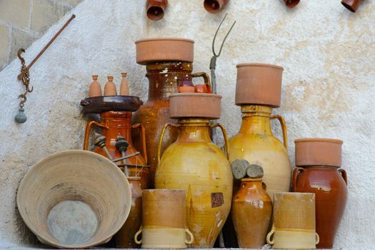 Old ceramic pots