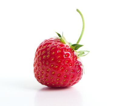 Fresh sweet strawberry isolated on white