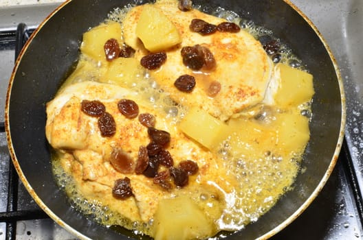 frying chicken breast