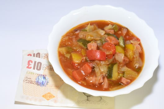 Stew Vegetables Food Meal and cash