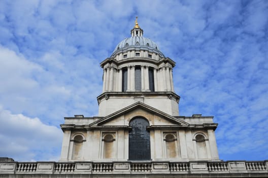 Greenwich Naval College dome from front