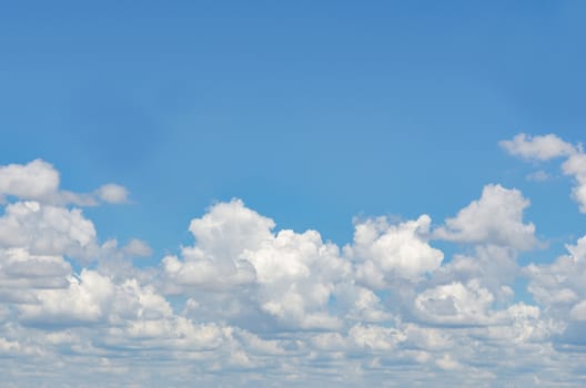 clouds in the blue sky