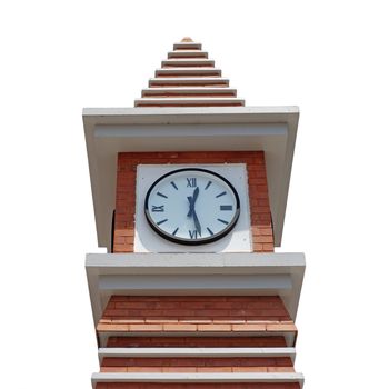 clock tower isolated on white background