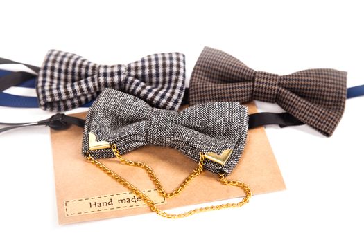 12 vintage bow-ties from the 50's isolated on white. Some of these have aged a little bit - expect moth holes