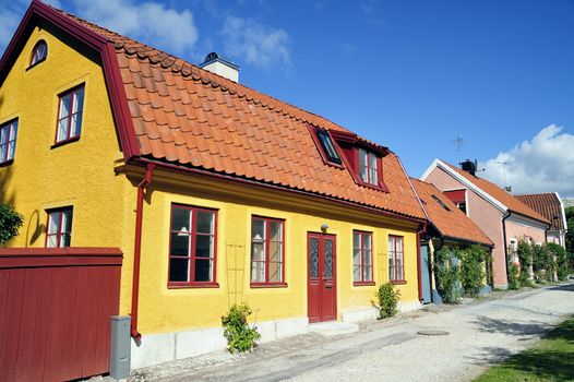 Swedish housing, Visby in Gotland.