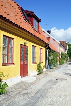 Swedish housing, Visby in Gotland.