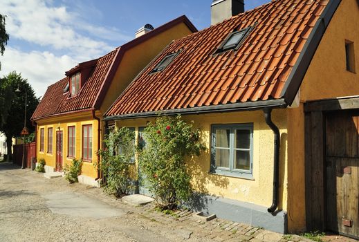 Swedish housing, Visby in Gotland.