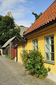 Swedish housing, Visby in Gotland.