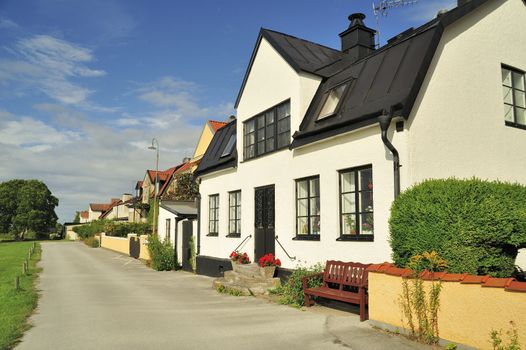 Street in Visby - Sweden.