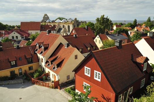 The city of Visby, Gotland, Sweden.