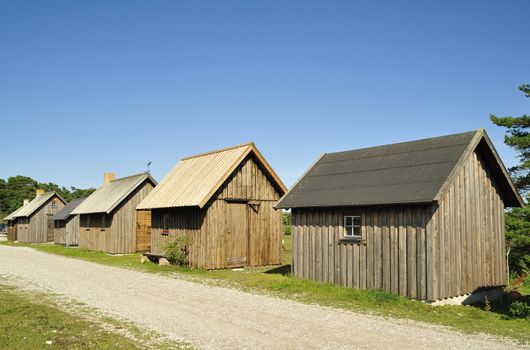 Old fishing village in the Baltic sea