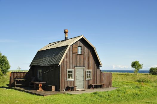 Old fishing village in the Baltic sea