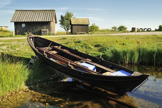 Fishing village, Gotland, Sweden.